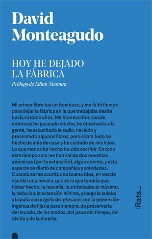 Hoy he dejado la fábrica | 9788416738281 | Monteagudo, David | Botiga online La Carbonera