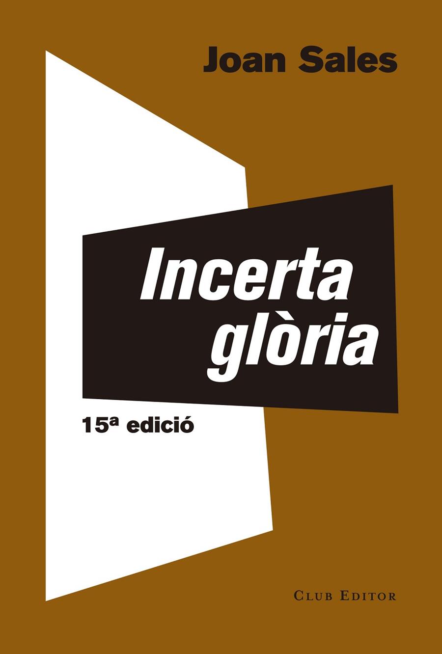 Incerta glòria | 9788473291767 | Sales, Joan | Botiga online La Carbonera