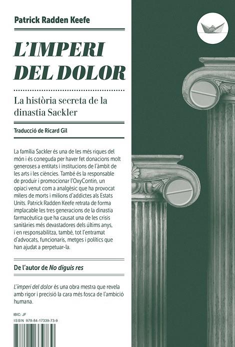 L'imperi del dolor | 9788417339739 | Keefe, Patrick Radden | Botiga online La Carbonera