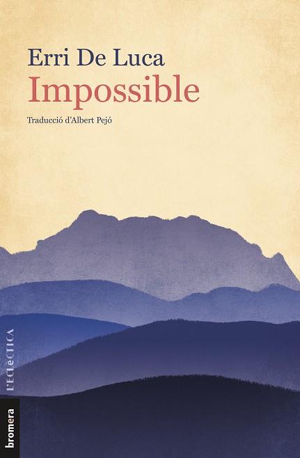 Impossible | 9788413580449 | Erri De Luca | Botiga online La Carbonera