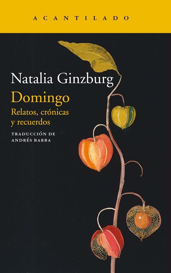 Domingo | 9788418370151 | Ginzburg, Natalia | Botiga online La Carbonera