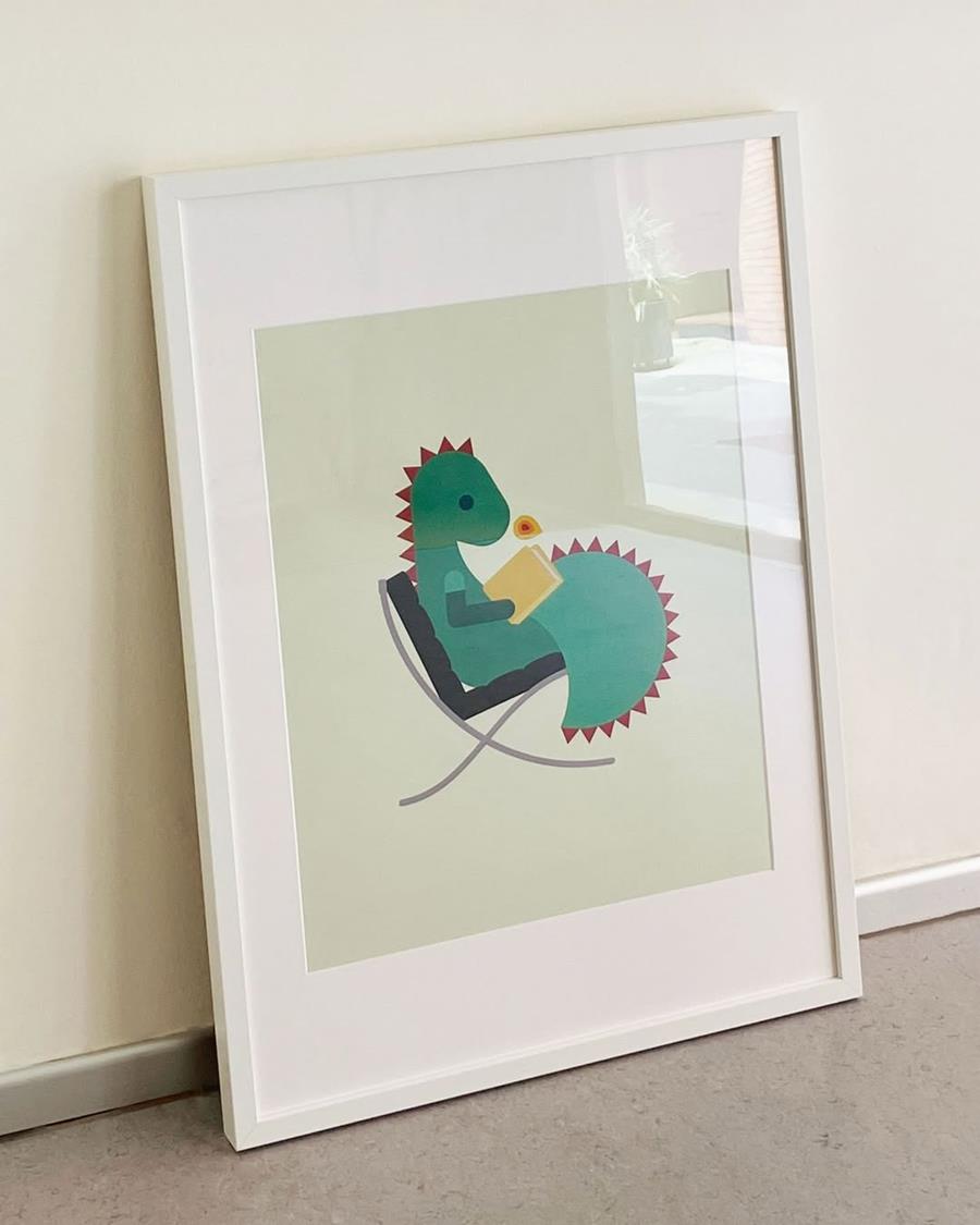 Lámina mitjana Drac Lletraferit | 9999900019407 | Clara Xarrié Studio | Botiga online La Carbonera