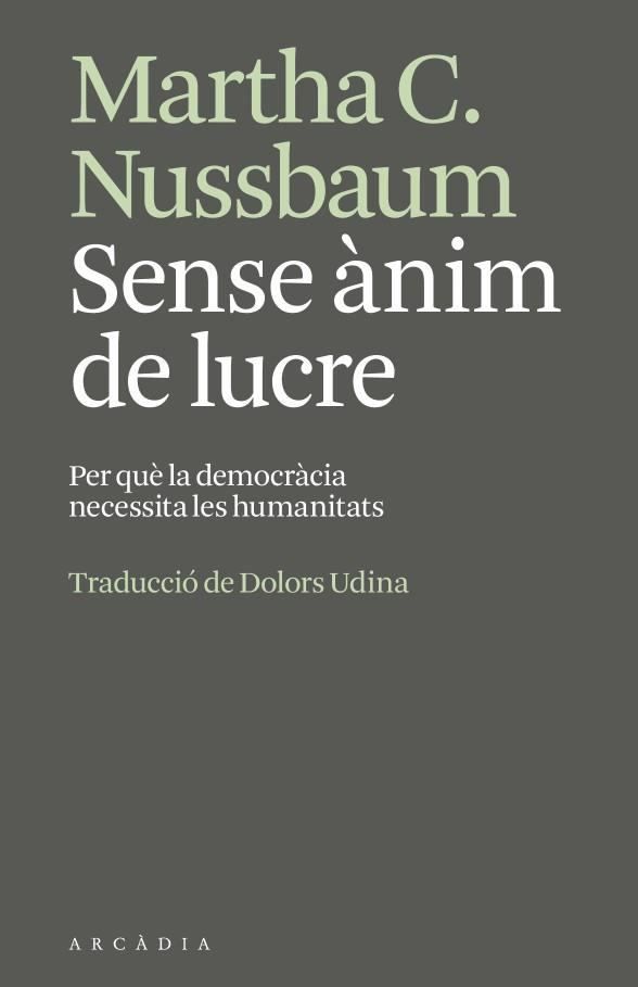 Sense ànim de lucre | 9791399136951 | Nussbaum, Martha | Botiga online La Carbonera
