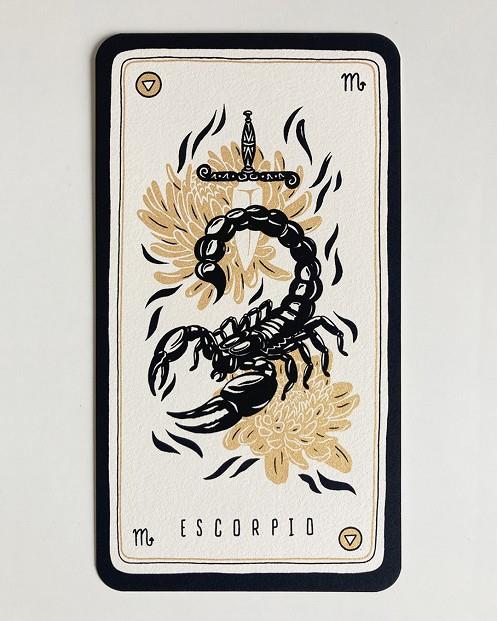 Làmina serigrafiada - Escorpio | 9999900019049 | Maria Queraltó Trullols | Botiga online La Carbonera