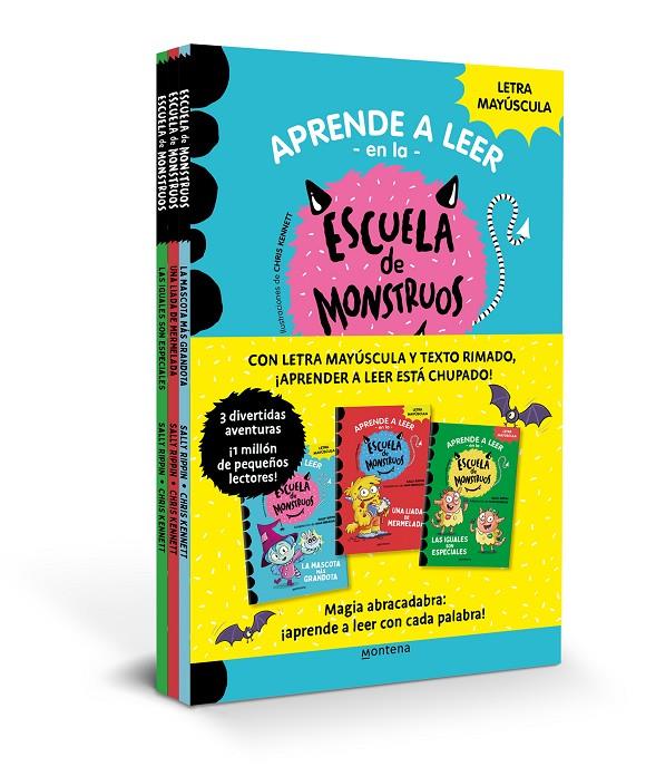 Aprender a leer en la Escuela de Monstruos - Pack con los libros 1, 2 y 3 | 9788419169983 | Rippin, Sally | Botiga online La Carbonera