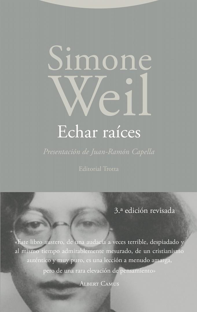 Echar raíces | 9788413643571 | Weil, Simone | Botiga online La Carbonera