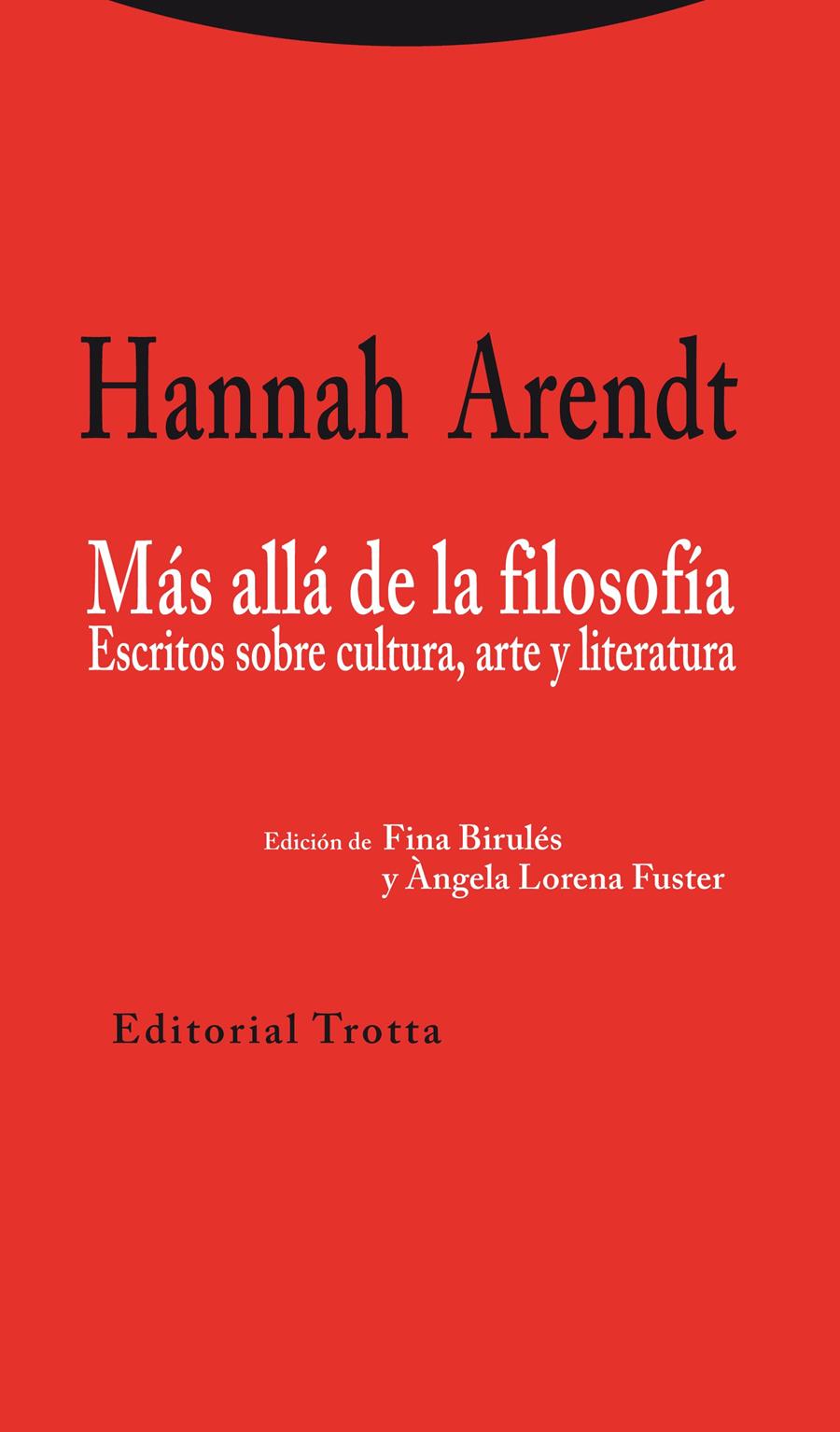 Más allá de la filosofía | 9788498795318 | Arendt, Hannah | Botiga online La Carbonera