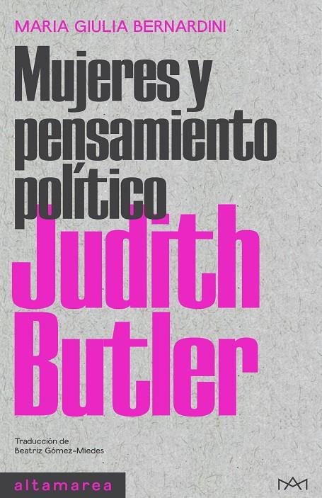 Judith Butler | 9788418481819 | Bernardini, Maria Giulia | Botiga online La Carbonera