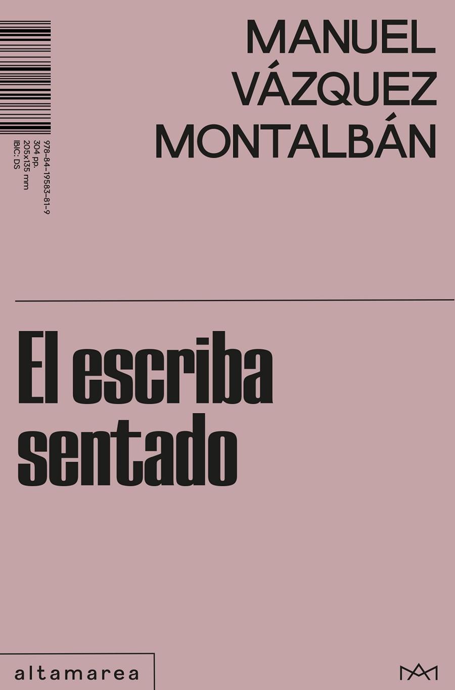 El escriba sentado | 9788419583819 | Vázquez Montalbán, Manuel | Botiga online La Carbonera