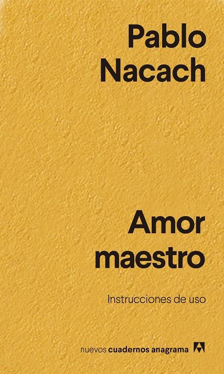 Amor maestro | 9788433916402 | Nacach, Pablo | Botiga online La Carbonera