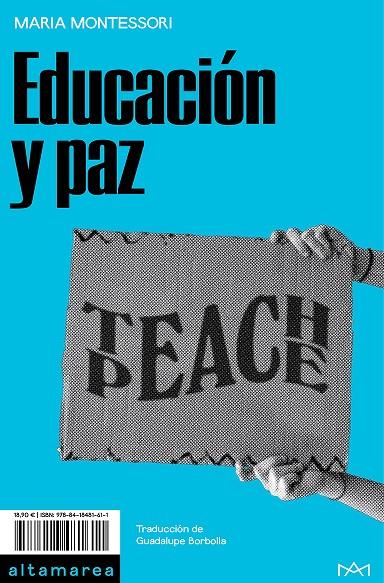 Educación y paz | 9788418481611 | Montessori, Maria | Botiga online La Carbonera