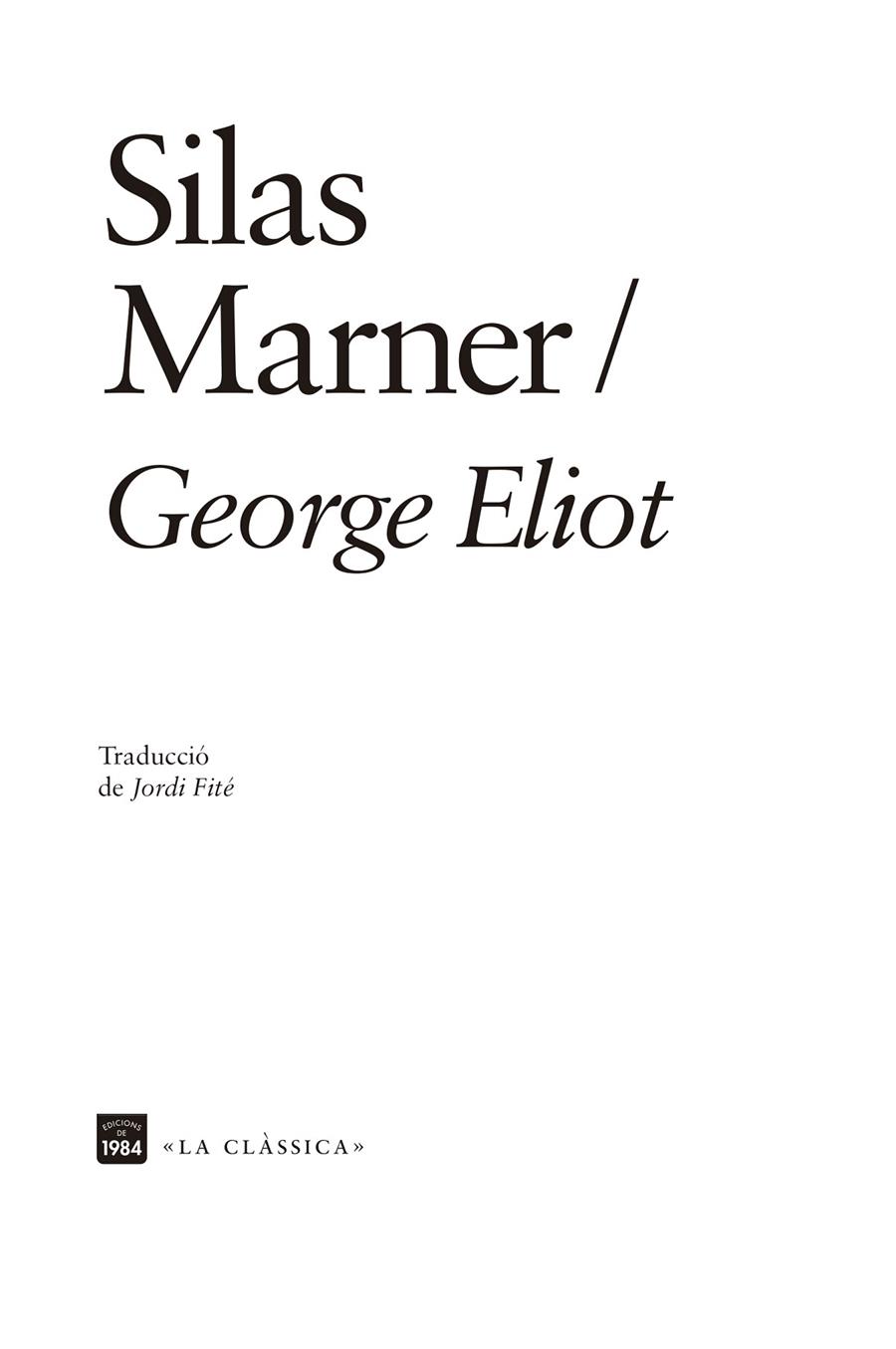 Silas Marner | 9788418858420 | Eliot, George | Botiga online La Carbonera