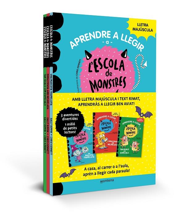 Pack Aprendre a llegir a l'Escola de Monstres (Llibres 1-3) | 9788419169990 | Rippin, Sally | Botiga online La Carbonera