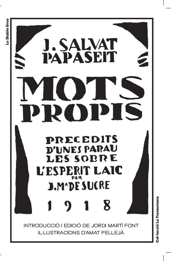 MOTS PROPIS | 9788412820409 | Joan Salvat Papasseit | Botiga online La Carbonera