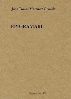 Epigramari | 9788412220650 | Martínez Grimalt, Joan Tomàs | Botiga online La Carbonera