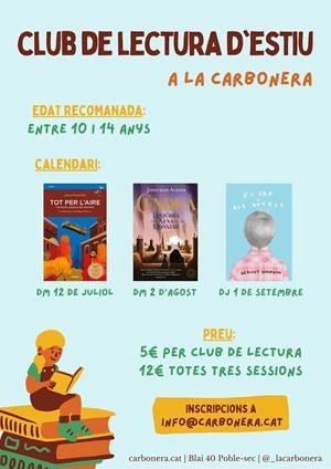 Club de lectura d'estiu - 1 sessió | 9999900015447 | Botiga online La Carbonera