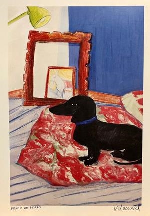 Làmina Deseo de perro: dibujo portada | 9999900017373 | Velasco, Marta | Botiga online La Carbonera