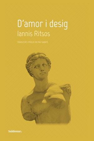 D'amor i desig | 9788419571687 | Ritsos, Iannis | Botiga online La Carbonera