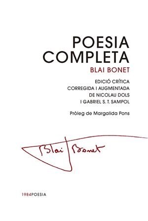 Poesia completa | 9791387757144 | Bonet, Blai | Botiga online La Carbonera
