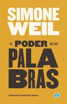 El poder de las palabras | 9788419990990 | Weil, Simone | Botiga online La Carbonera