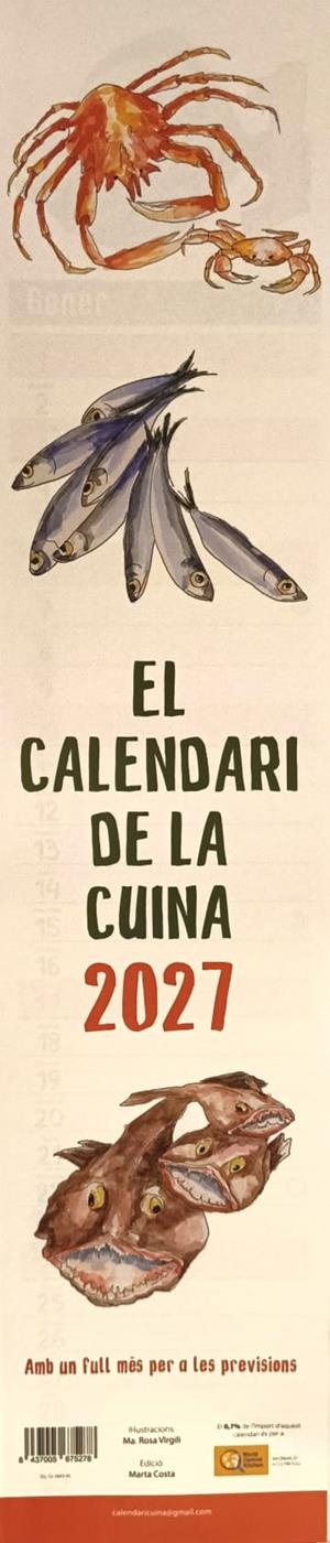 2027 CALENDARI DE LA CUINA | 8437005675278 | Botiga online La Carbonera
